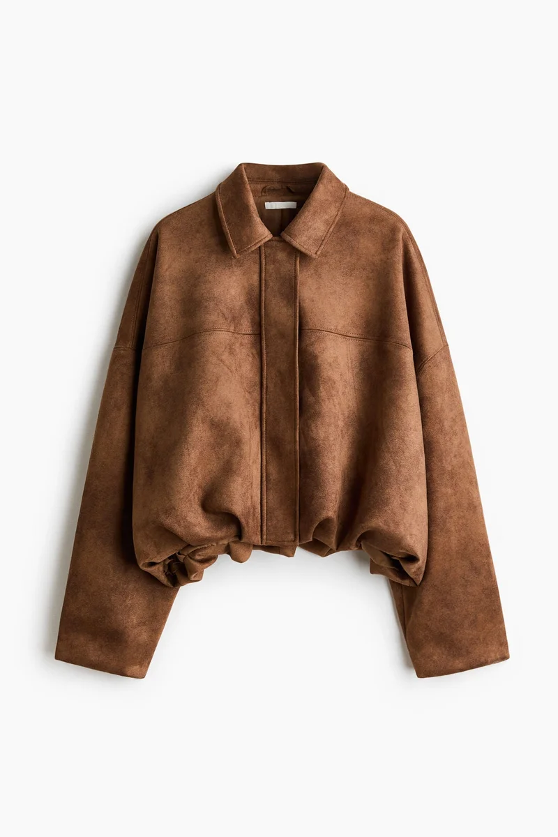 اتش اند ام جاكيت بحافة منتفخة